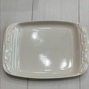 Longaberger Woven Traditions Ivory Snack Plate